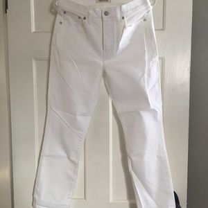 Madewell White Straight Crop Jeans NWOT